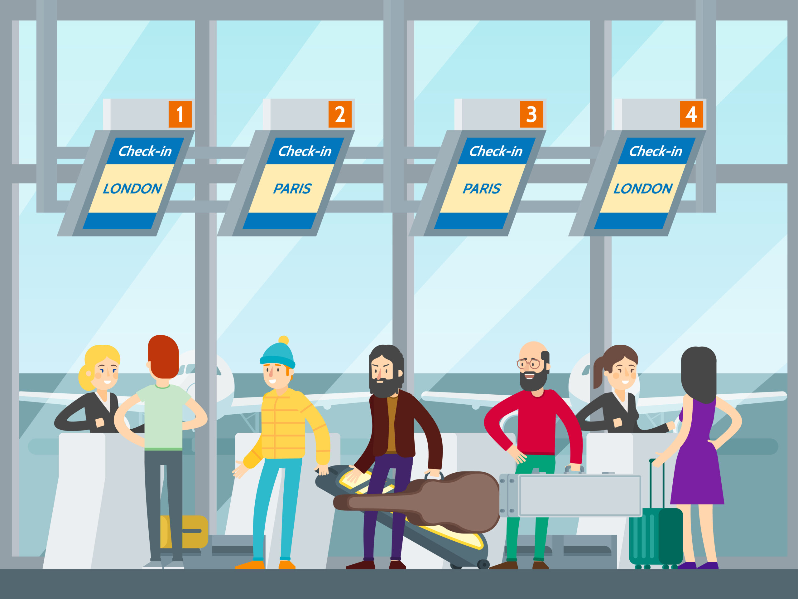 Accueil des passagers